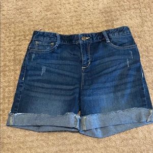 Old navy blue jean shorts